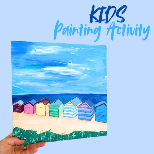SOLD OUT | Fun Kids Art Session: Paint Your Own Beach Box | Today 22nd Jan