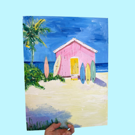 2 SPOTS LEFT | Paint & Sip Torquay | Friday 13th March, 6pm-8pm